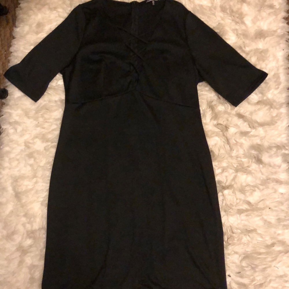 Black Dress with Chest Details